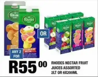 Take 'n Pay Rhodes nectar fruit juices assorted offer