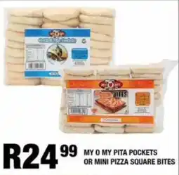 Take 'n Pay My o my pita pockets or mini pizza square bites offer