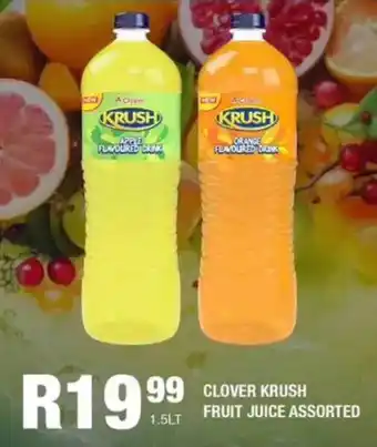 Take 'n Pay Clover krush fruit juice assorted offer