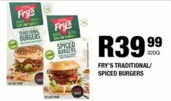 Take 'n Pay Fry's traditional/ spiced burgers offer