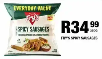 Take 'n Pay Fry's spicy sausages offer