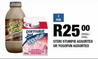 Take 'n Pay Steri stumpie assorted or yogofun assorted offer