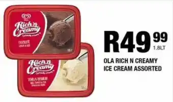 Take 'n Pay OLA RICH N CREAMY ICE CREAM ASSORTED offer