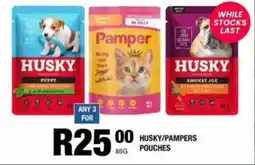 Take 'n Pay Husky/pampers pouches offer