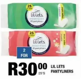 Take 'n Pay Lil lets pantyliners offer