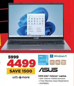 HiFi Corp ASUS X515 Intel Celeron Laptop offer