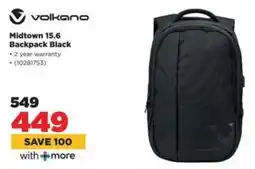 HiFi Corp Volkano Midtown 15.6 Backpack Black offer