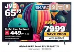 HiFi Corp JVC 65-inch QLED Smart TV-LT65NQ7115 offer