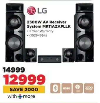 HiFi Corp LG 2300W AV Receiver System MR11AZAFLLK offer