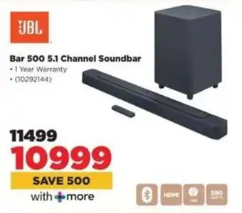 HiFi Corp JBL Bar 500 5.1 Channel Soundbar offer