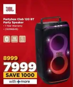 HiFi Corp JBL Partybox Club 120 BT Party Speaker offer