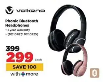 HiFi Corp Volkano Phonic Bluetooth Headphones offer