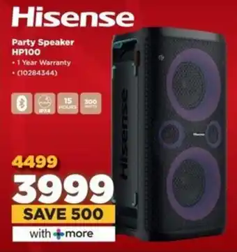 HiFi Corp Hisense Party Speaker HP100 offer