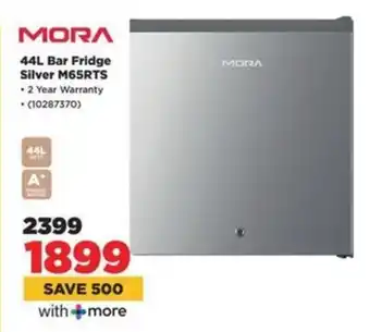 HiFi Corp MORA Bar Fridge Silver M65RTS offer