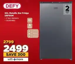 HiFi Corp DEFY Metallic Bar Fridge DBF90M offer