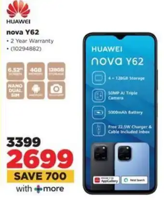 HiFi Corp HUAWEI nova Y62 offer