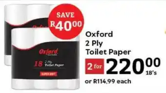 Oxford Freshmarket Oxford 2 Ply Toilet Paper offer