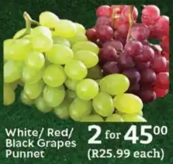 Oxford Freshmarket White/ Red/ Black Grapes Punnet offer