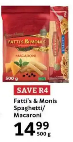 Oxford Freshmarket Fatti's & Monis Spaghetti/ Macaroni offer