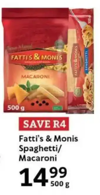 Oxford Freshmarket Fatti's & Monis Spaghetti/ Macaroni offer