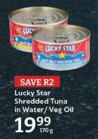 Oxford Freshmarket Lucky Star Shredded Tuna in Water/Veg Oil offer