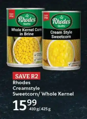 Oxford Freshmarket Rhodes Creamstyle Sweetcorn/ Whole Kernel offer