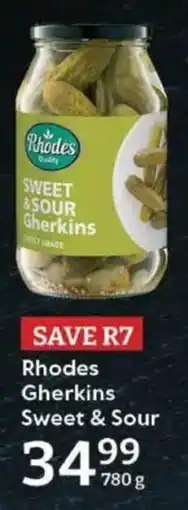 Oxford Freshmarket Rhodes Gherkins Sweet & Sour offer