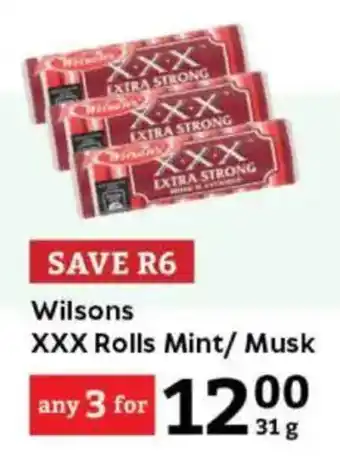 Oxford Freshmarket Wilsons XXX Rolls Mint/Musk offer