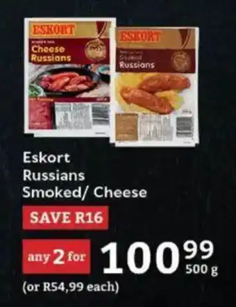 Oxford Freshmarket Eskort Russians Smoked/ Cheese offer