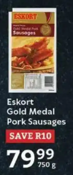 Oxford Freshmarket Eskort Gold Medal Pork Sausages offer