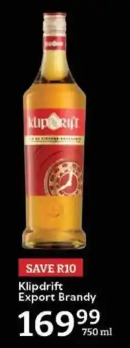 Oxford Freshmarket Klipdrift Export Brandy offer