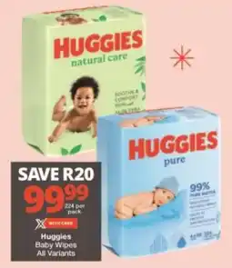 Checkers Huggies Baby Wipes All Variants offer