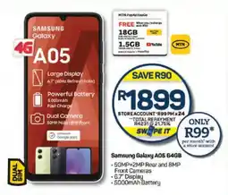 Pick n Pay Samsung Galaxy A05 64GB offer