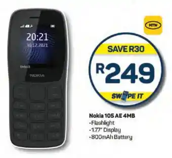 Pick n Pay Nokia 105 AE 4MB offer