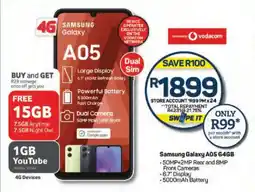 Pick n Pay Samsung Galaxy A05 64GB offer