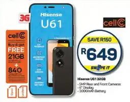 Pick n Pay Hisense U61 32GB offer