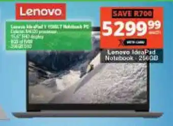 Checkers Hyper Lenovo IdeaPad Notebook 256GB offer