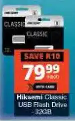 Checkers Hyper Hiksemi Classic USB Flash Drive 32GB offer