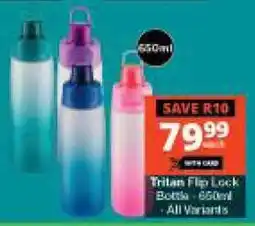 Checkers Hyper Tritan Flip Lock Bottle offer