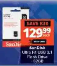 Checkers Hyper SanDisk Ultra Fit USB 3.1 Flash Drive offer