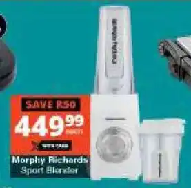 Checkers Hyper Morphy Richards Sport Blender offer