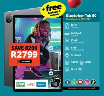 Checkers Blackview Tab 80 Smartphone 4G LTE offer