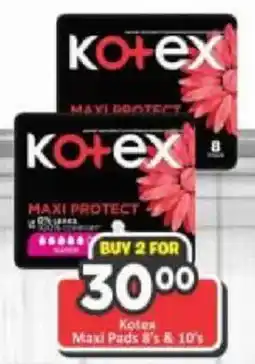 Big Save Kotex Maxi Pads offer