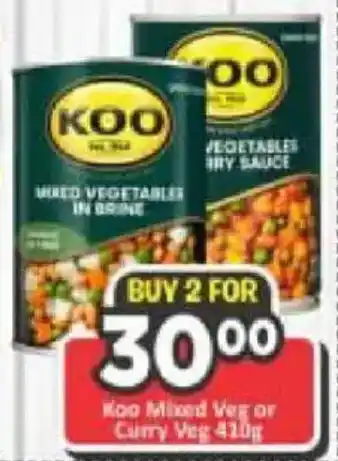 Big Save Koo Mixed Veg or Curry Veg offer