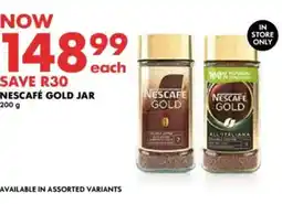 Woolworths Nescafé gold jar offer