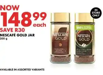 Woolworths Nescafé gold jar offer