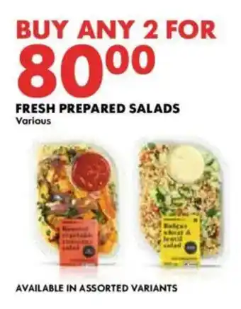 Woolworths Fresh prepared salads offer