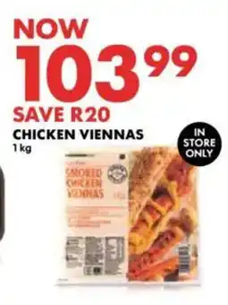 Woolworths Chicken viennas offer