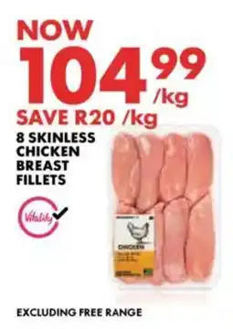 Woolworths Skinless chicken breast fillets offer