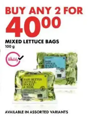 Woolworths Mixed lettuce bags offer